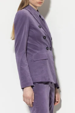 Hot LUISA CERANO Velvet-Blazer mauve