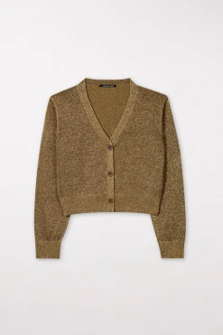 LUISA CERANO Verkürzter Cardigan tobacco