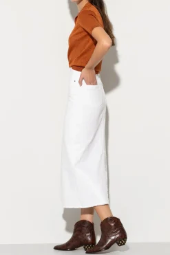 Best LUISA CERANO Vintage-Denimrock bleached white
