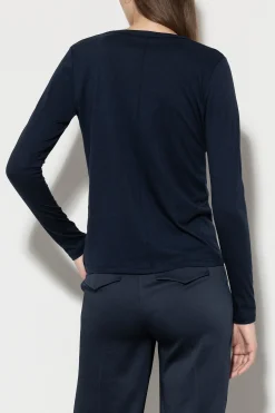 LUISA CERANO V-Neck-Langarmshirt midnight blue
