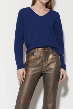 Outlet LUISA CERANO V-Neck-Pulli Aus Kaschmir-Mix