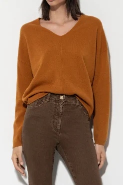 Outlet LUISA CERANO V-Neck-Pulli Aus Kaschmir-Mix