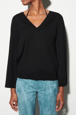 Hot LUISA CERANO V-Neck-Pulli Aus Woll-Mix