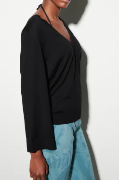 Hot LUISA CERANO V-Neck-Pulli Aus Woll-Mix