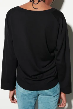 Hot LUISA CERANO V-Neck-Pulli Aus Woll-Mix