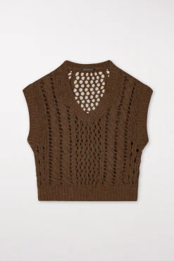 New LUISA CERANO V-Neck-Pullunder hazelnut