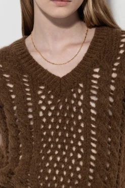 New LUISA CERANO V-Neck-Pullunder hazelnut