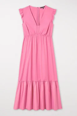 Hot LUISA CERANO Volant-Kleid Mit Cu-Sleeve