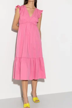 Hot LUISA CERANO Volant-Kleid Mit Cu-Sleeve