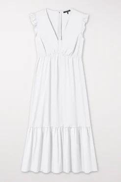 Hot LUISA CERANO Volant-Kleid Mit Cu-Sleeve