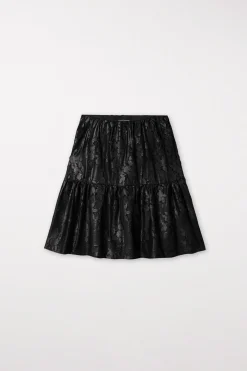 Best LUISA CERANO Volantrock Mit Flower-Design black