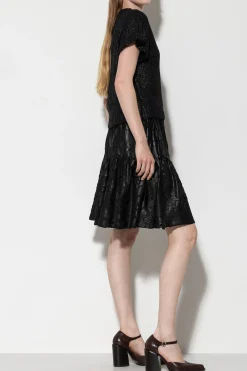 Best LUISA CERANO Volantrock Mit Flower-Design black