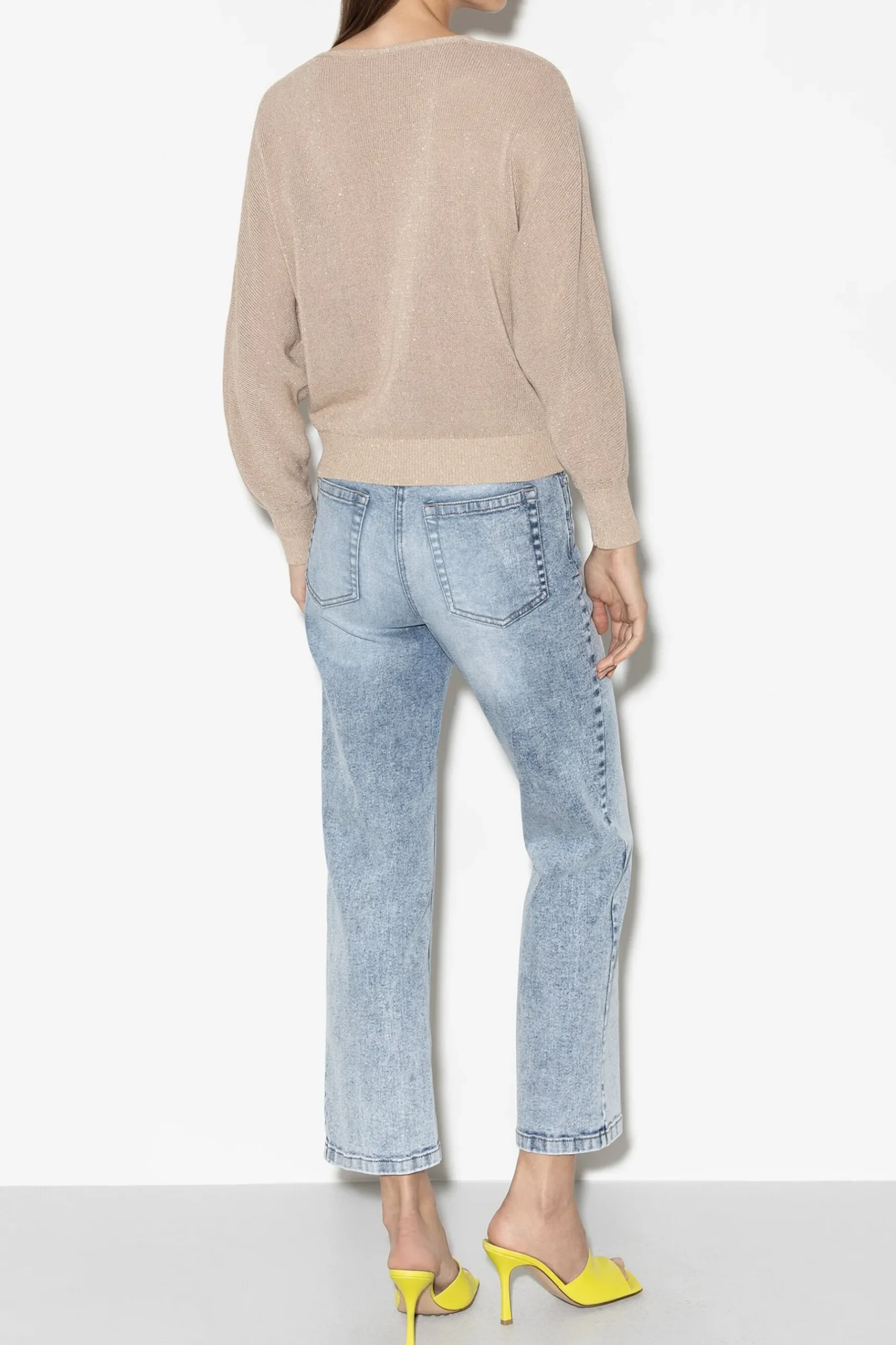 Online LUISA CERANO V-Pullover In Parallelo-Optik cashew