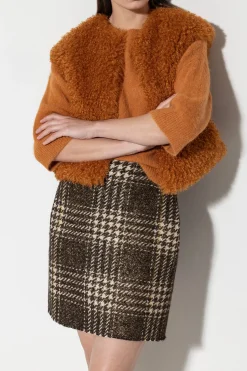 Online LUISA CERANO Weste In Fell-Optik