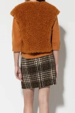 Online LUISA CERANO Weste In Fell-Optik
