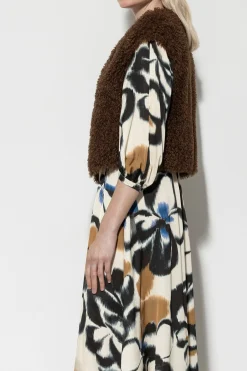 Online LUISA CERANO Weste In Fell-Optik