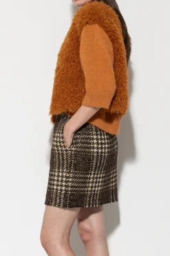Online LUISA CERANO Weste In Fell-Optik