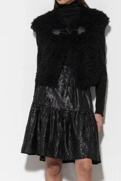 Online LUISA CERANO Weste In Fell-Optik