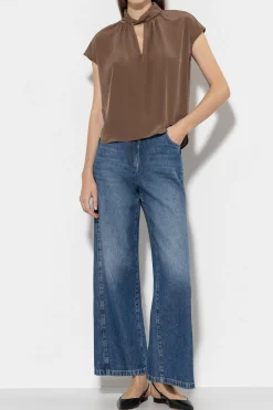 Sale LUISA CERANO Wideleg-Denim denim blue