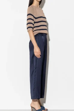 Clearance LUISA CERANO Wideleg-Pants Aus Leinen-Mix