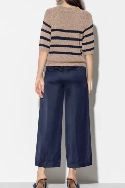Clearance LUISA CERANO Wideleg-Pants Aus Leinen-Mix