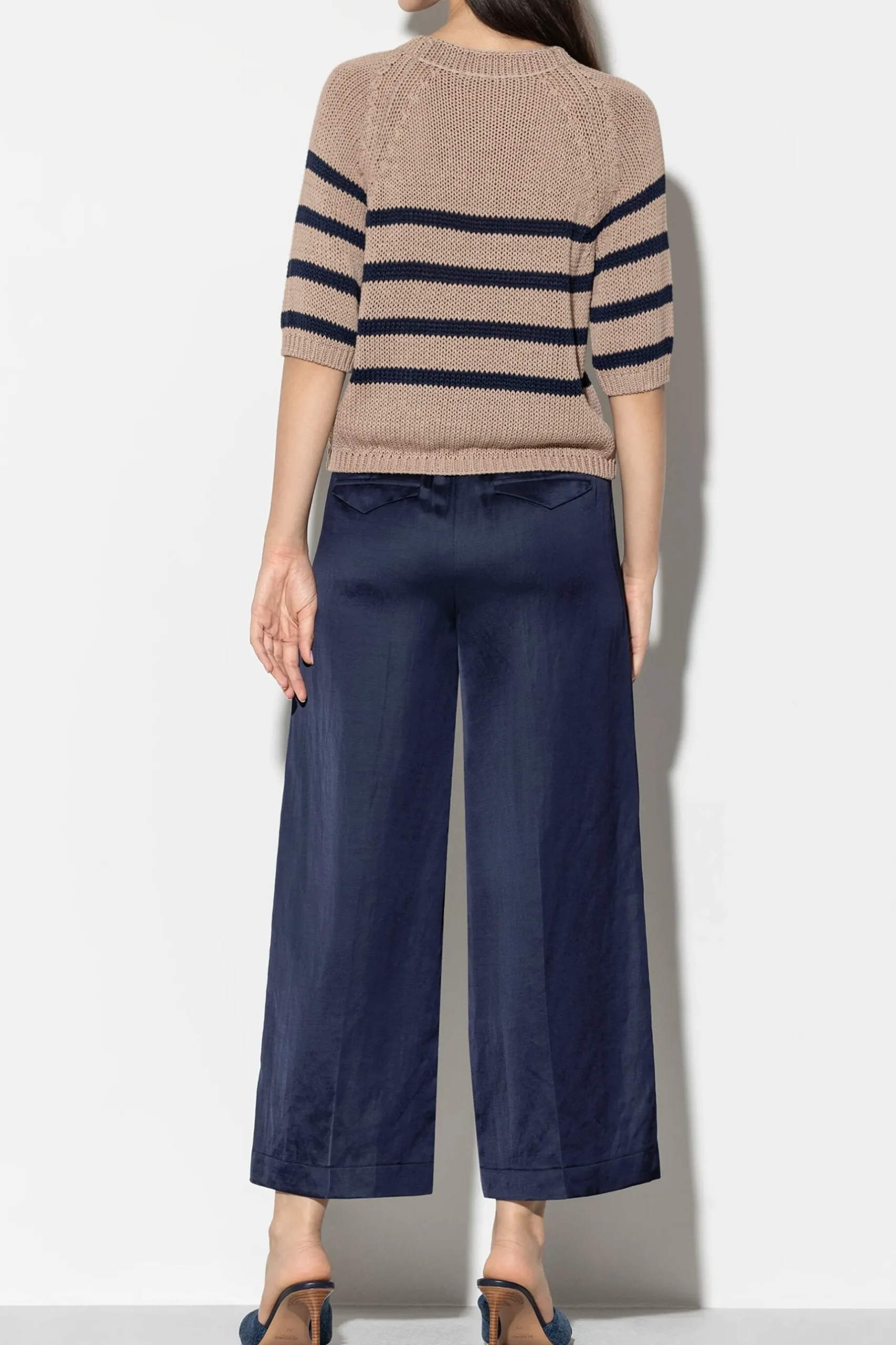 Clearance LUISA CERANO Wideleg-Pants Aus Leinen-Mix
