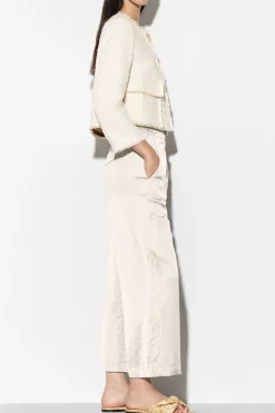 Clearance LUISA CERANO Wideleg-Pants Aus Leinen-Mix
