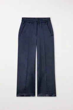 Clearance LUISA CERANO Wideleg-Pants Aus Leinen-Mix