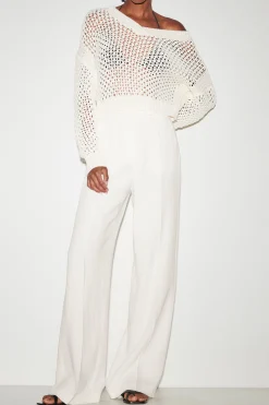New LUISA CERANO Wideleg-Pants Aus Leinen-Mix