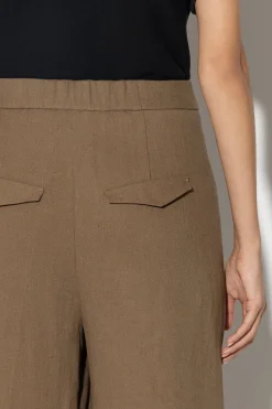 New LUISA CERANO Wideleg-Pants Aus Leinen-Mix