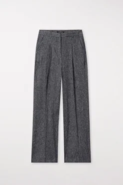 Hot LUISA CERANO Wideleg-Pants Aus Leinen-Mix multi