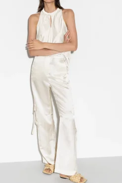 Best LUISA CERANO Wideleg-Pants Aus Leinen-Mix