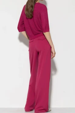 Outlet LUISA CERANO Wideleg-Pants Aus Punto-Milano