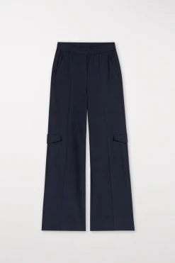 Online LUISA CERANO Wideleg-Pants Aus Punto-Milano