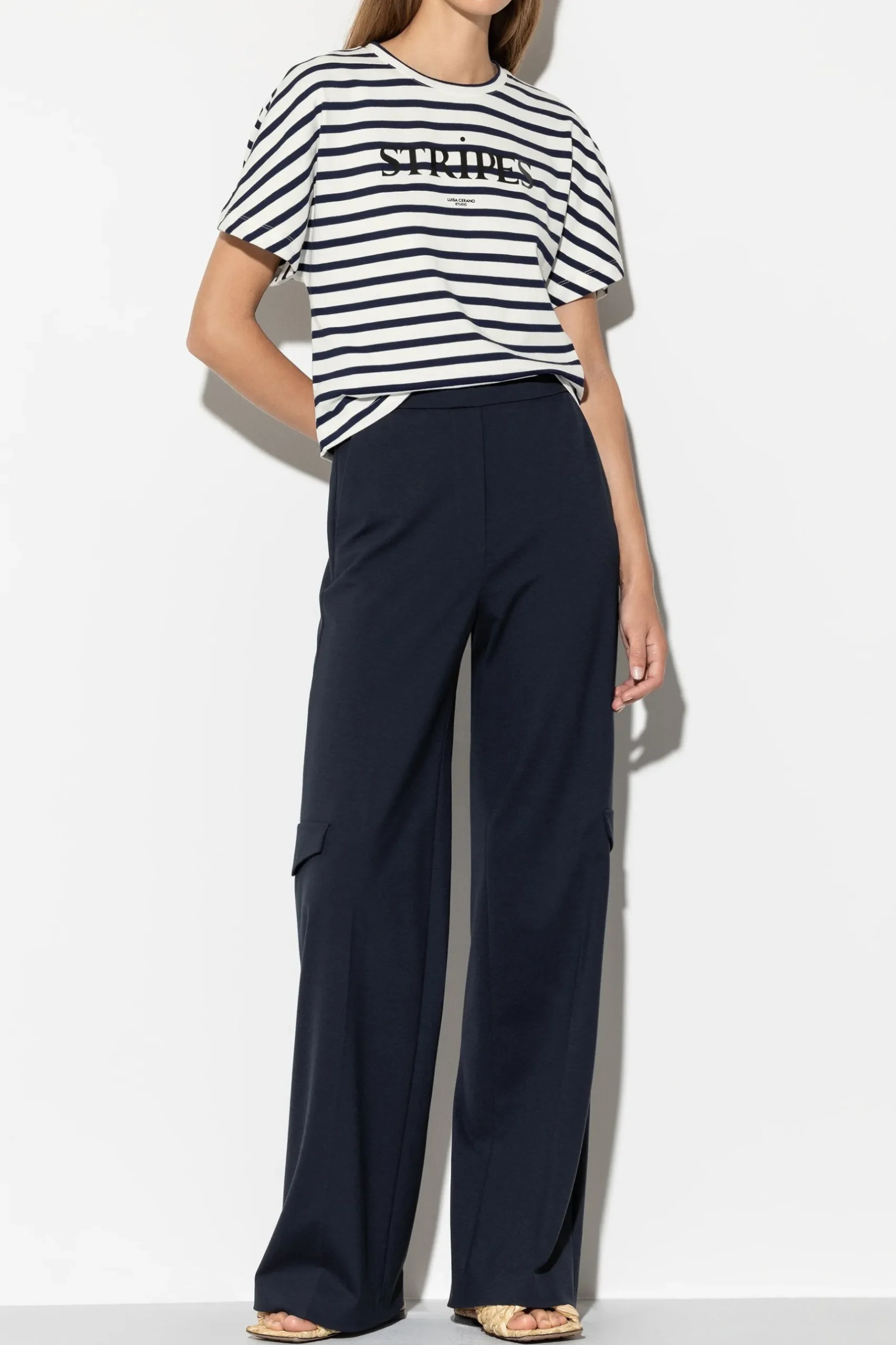 Online LUISA CERANO Wideleg-Pants Aus Punto-Milano