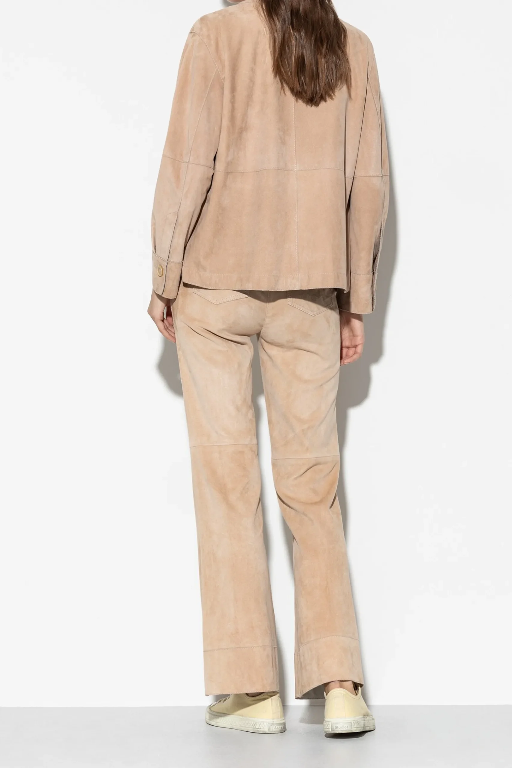 Best LUISA CERANO Wideleg-Pants Aus Veloursleder