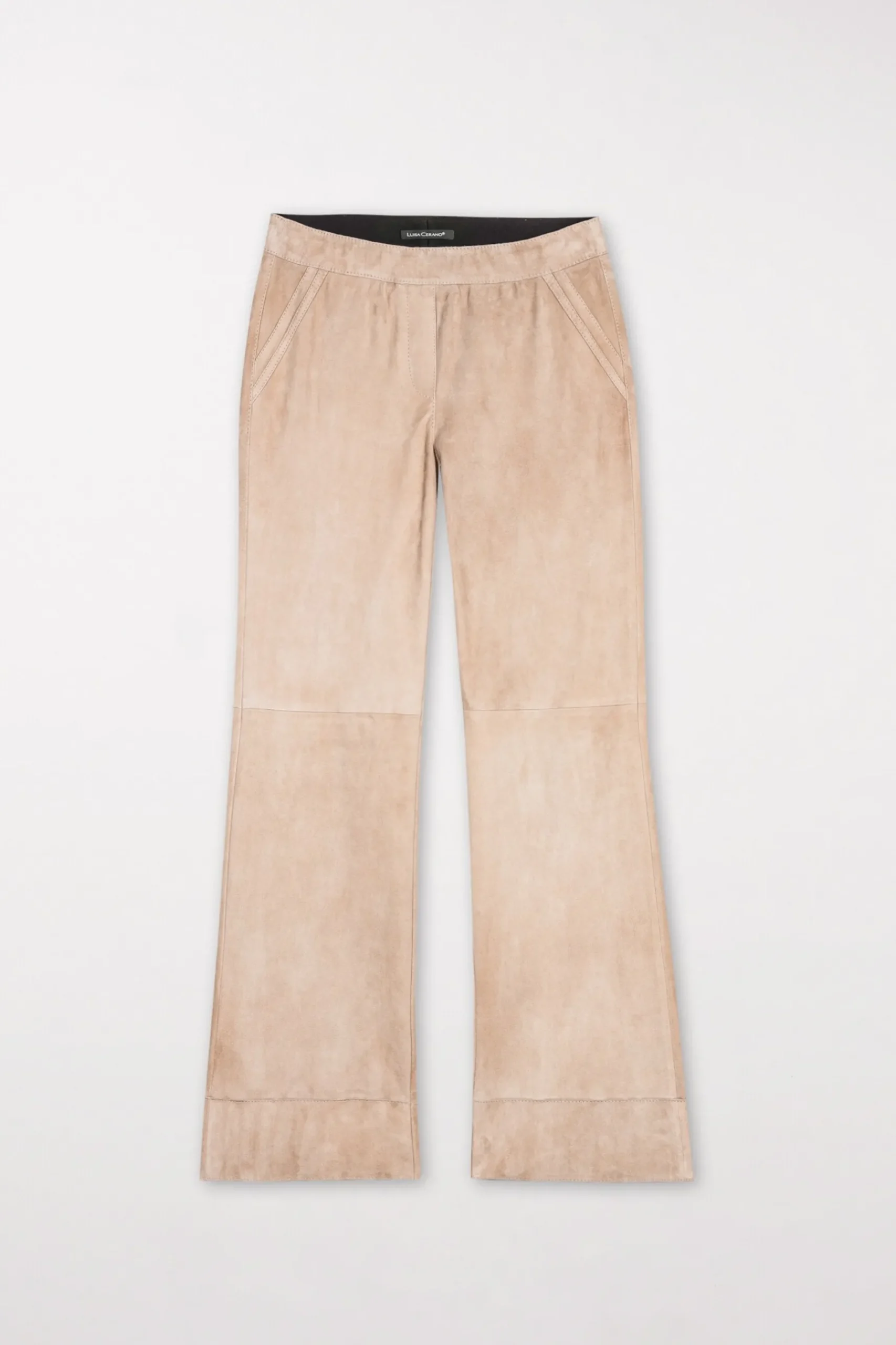 Best LUISA CERANO Wideleg-Pants Aus Veloursleder