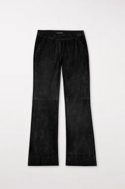 Best LUISA CERANO Wideleg-Pants Aus Veloursleder