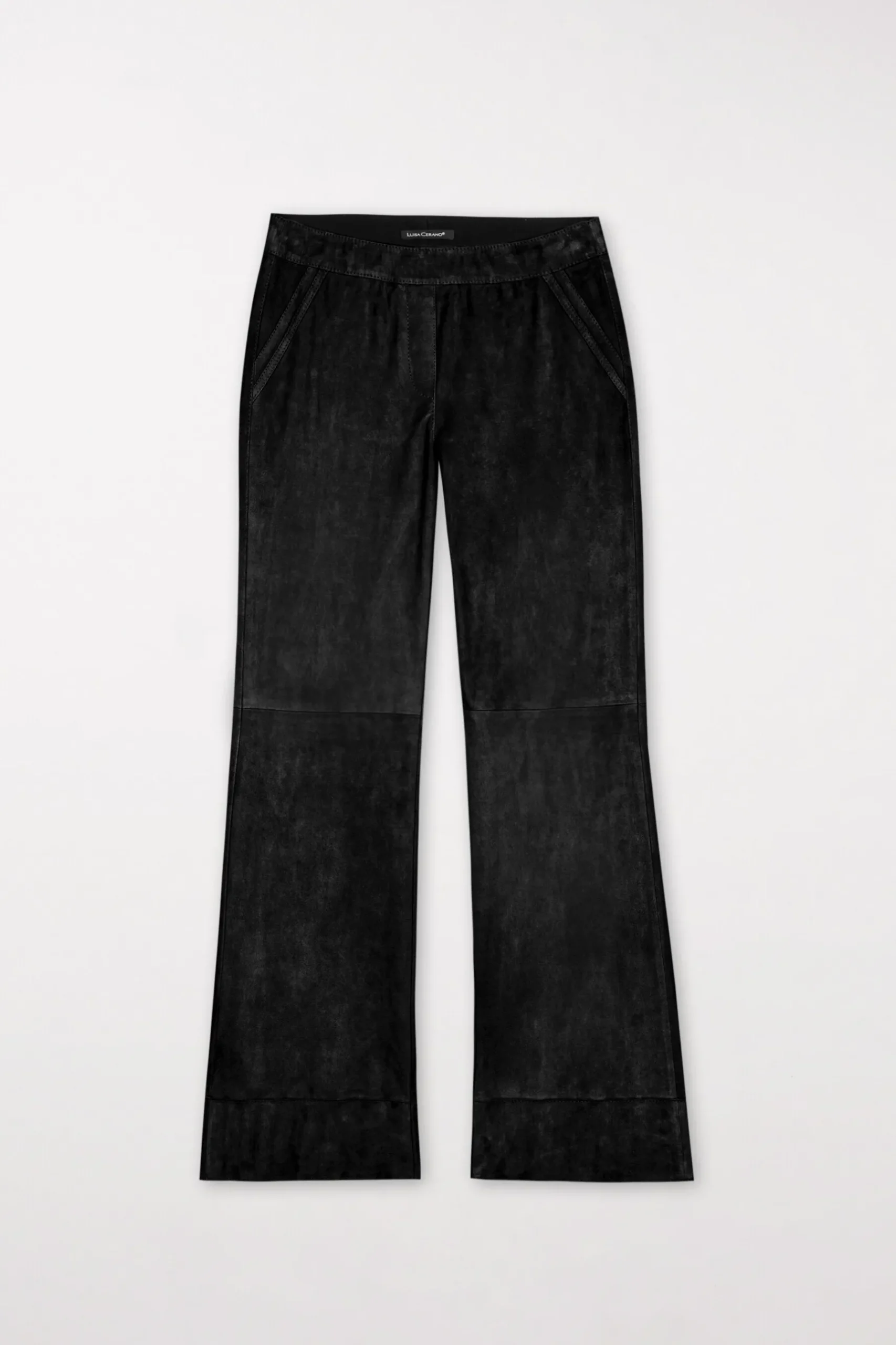 Best LUISA CERANO Wideleg-Pants Aus Veloursleder