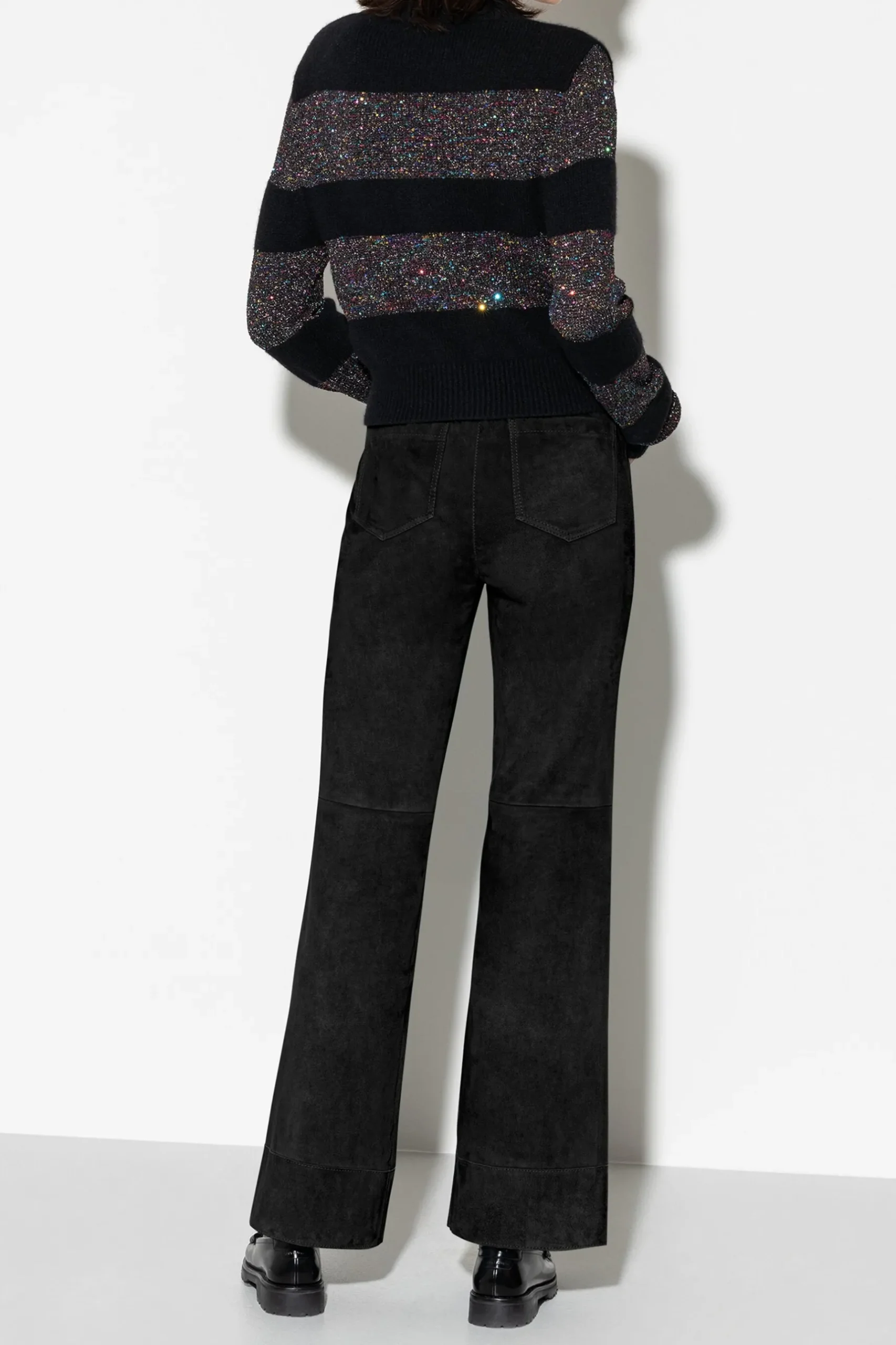 Best LUISA CERANO Wideleg-Pants Aus Veloursleder