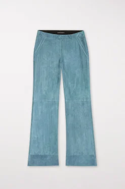 Best LUISA CERANO Wideleg-Pants Aus Veloursleder