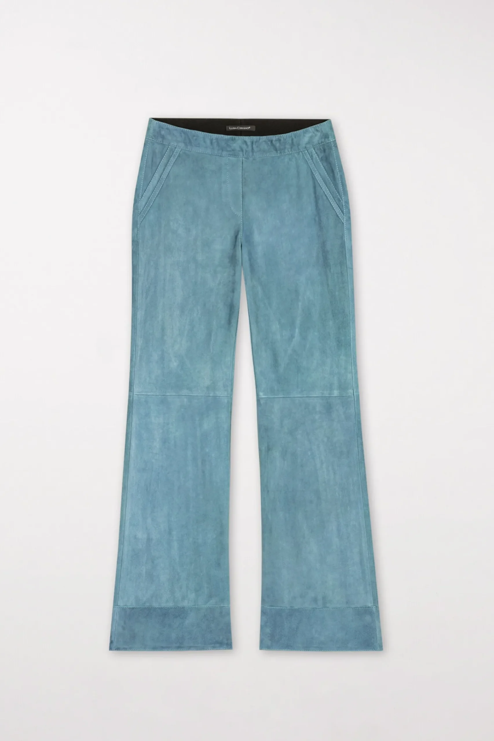Best LUISA CERANO Wideleg-Pants Aus Veloursleder
