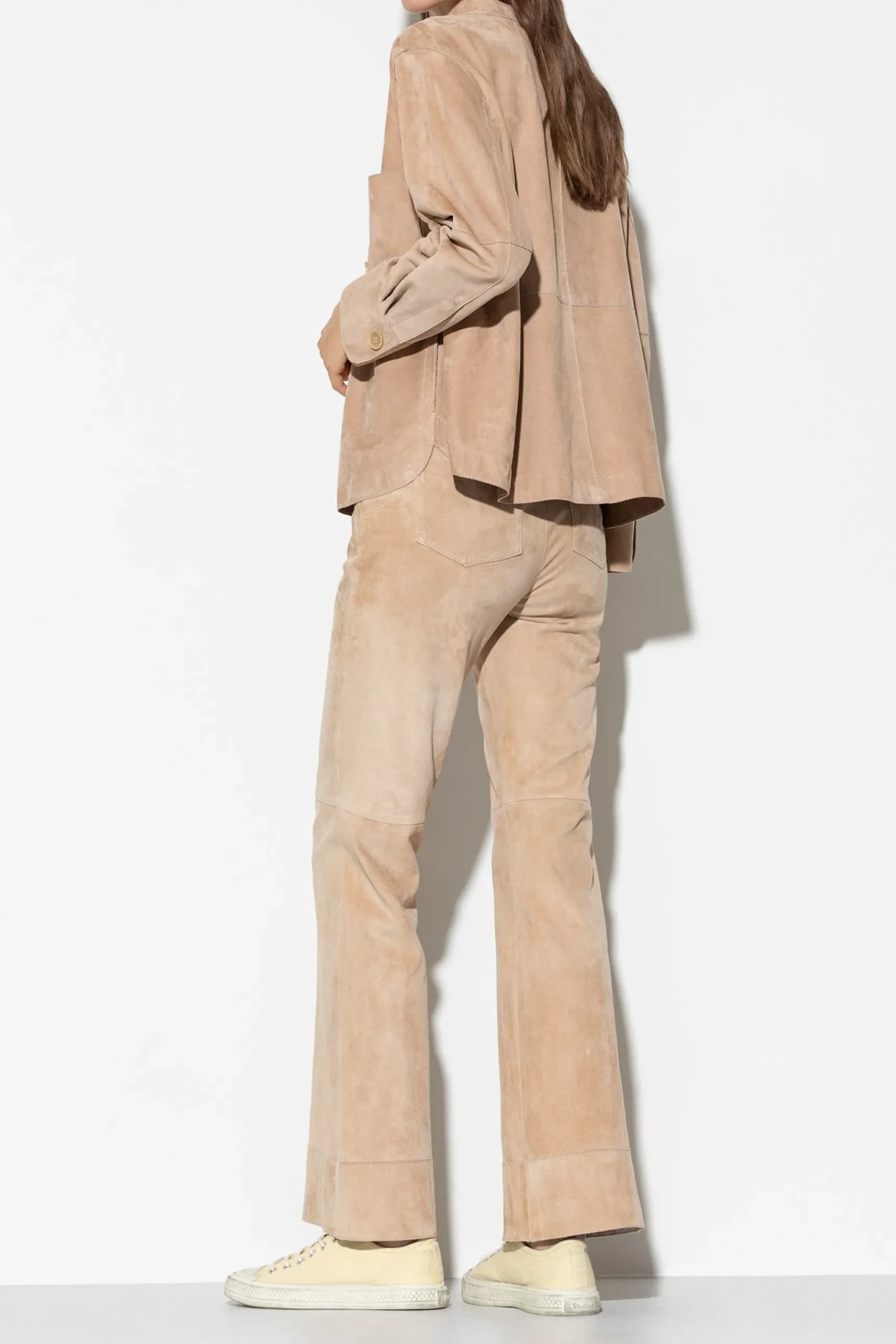 Best LUISA CERANO Wideleg-Pants Aus Veloursleder