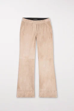 Best LUISA CERANO Wideleg-Pants Aus Veloursleder