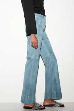 Best LUISA CERANO Wideleg-Pants Aus Veloursleder