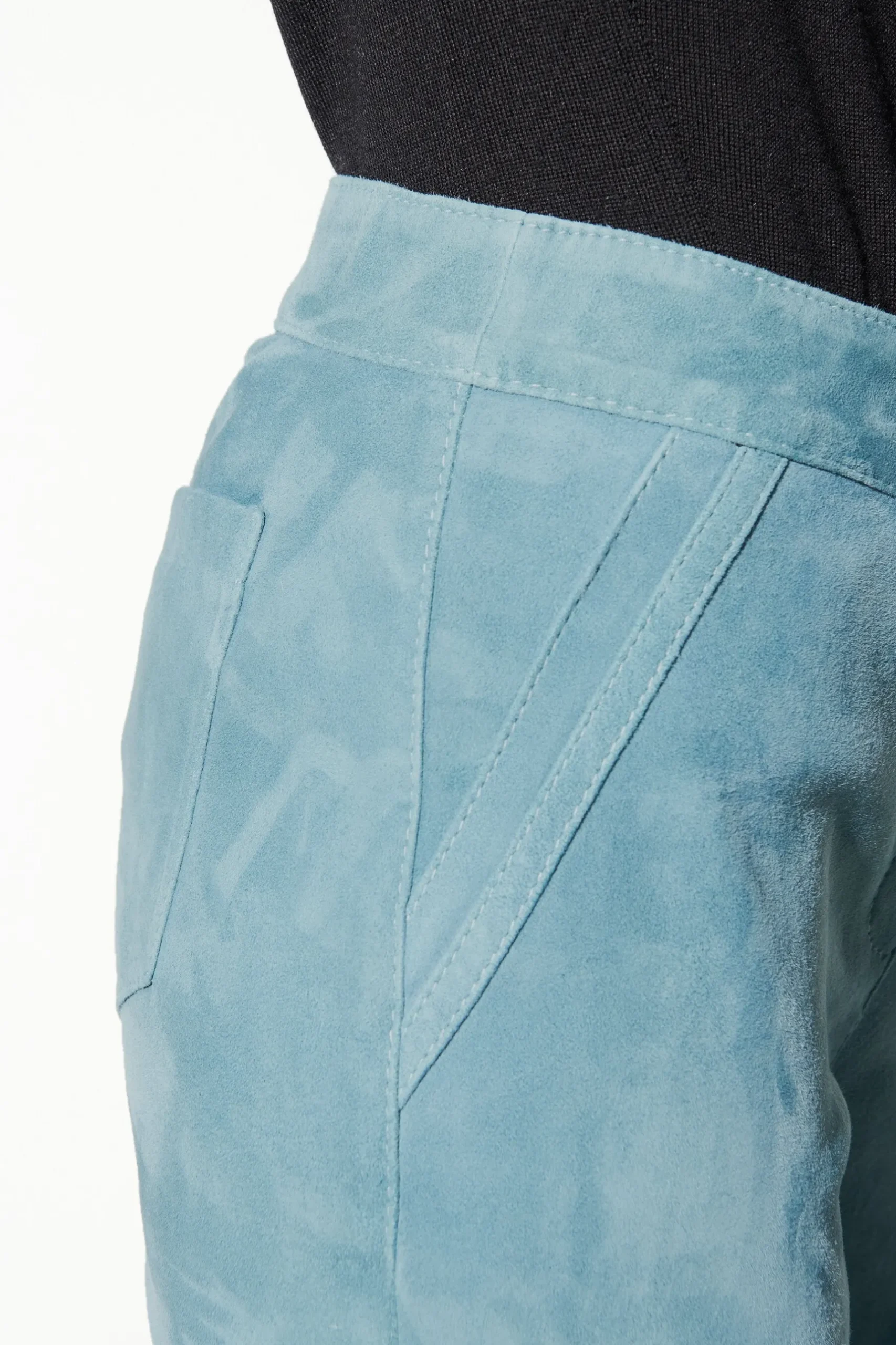 Best LUISA CERANO Wideleg-Pants Aus Veloursleder