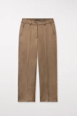 Discount LUISA CERANO Wideleg-Pants In Satin-Optik tobacco