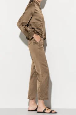 Discount LUISA CERANO Wideleg-Pants In Satin-Optik tobacco