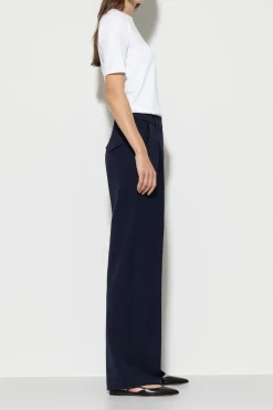 Outlet LUISA CERANO Wideleg-Pants Mit Bundfalten dark navy