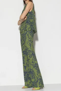 New LUISA CERANO Wideleg-Pants Mit Flower-Print multi